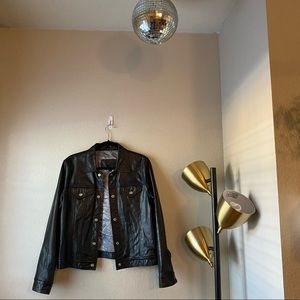 Vintage GUESS Genuine Leather Jacket L